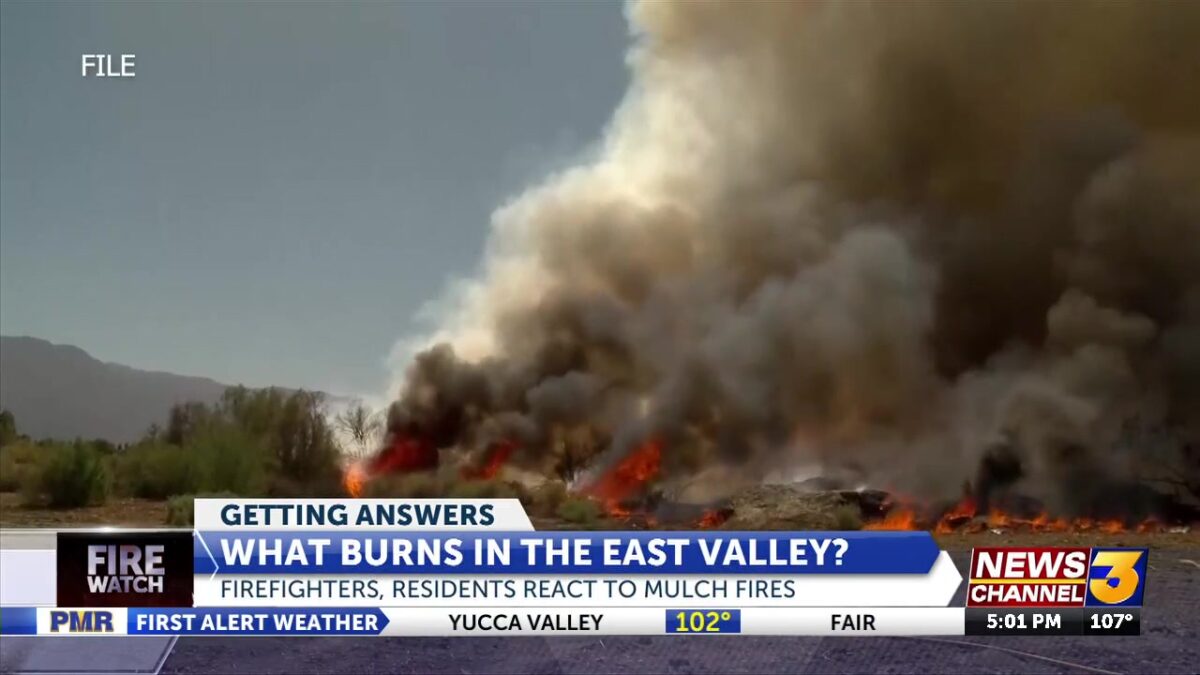 What burns in the east valley? Firefighters