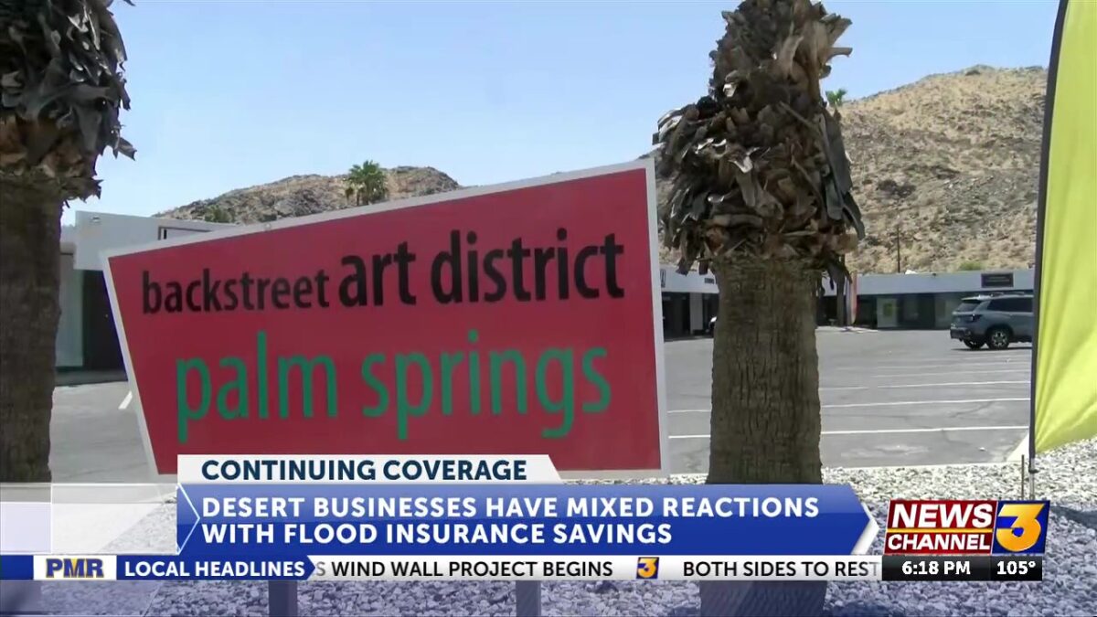 Local businesses discuss impacts of completed Palm Springs flood map construction