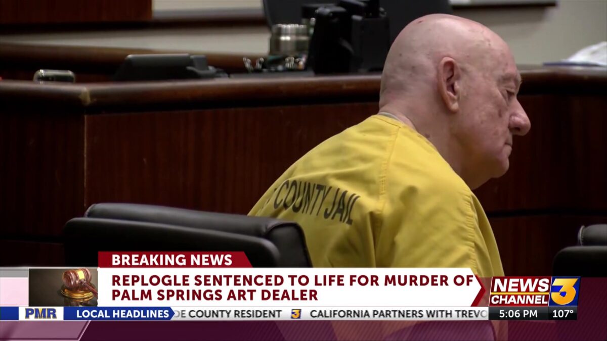 Man sentenced to life in prison for murder of Palm Springs art dealer