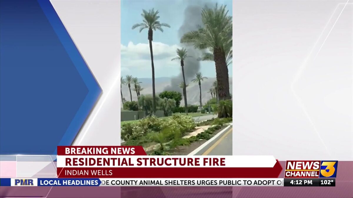 Fire burns Indian Wells residence