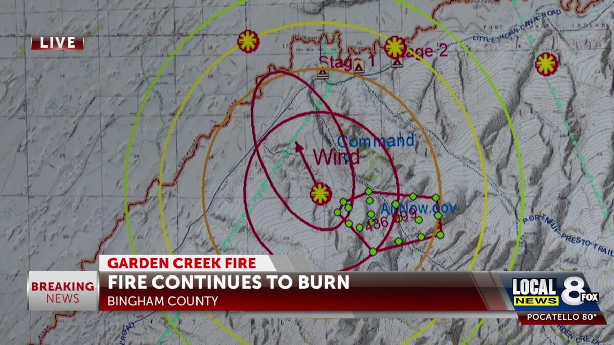 Garden Creek Fire now at 1