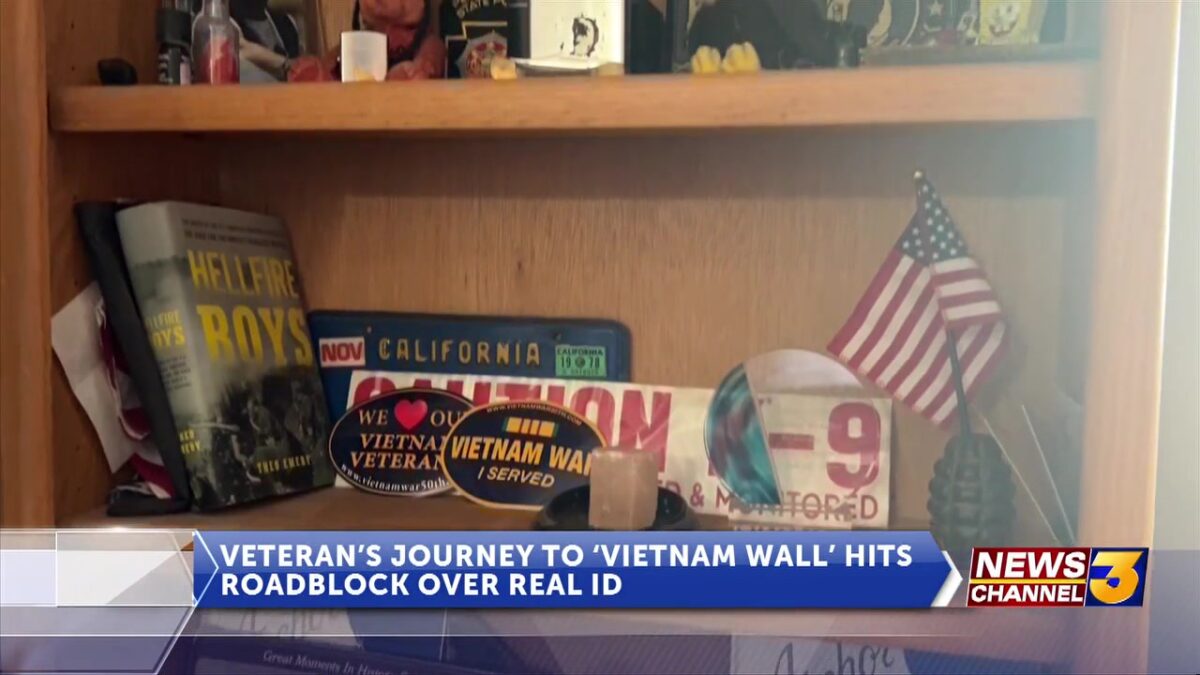 Veteran’s journey to ‘Vietnam Wall’ hits roadblock over Real ID