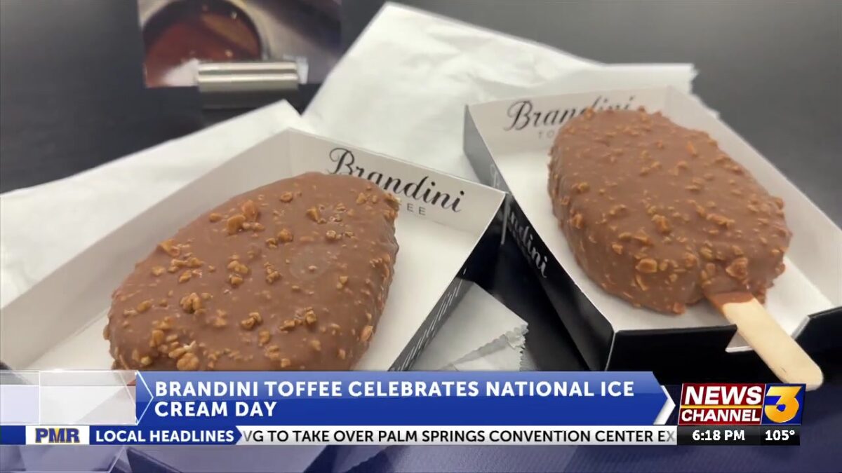 Brandini Toffee to offer free toffee ice cream bars for National Ice Cream Day