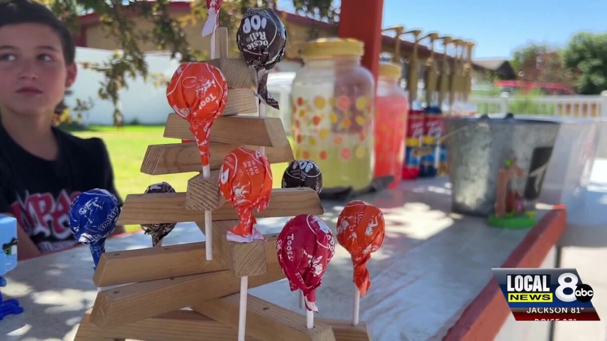 Chubbuck boy sets up lemonade stand to raise money for national competition