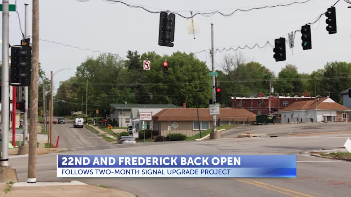 North 22nd Street and Frederick intersection back open after signal upgrades