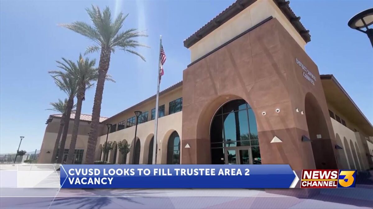 Coachella Valley Unified School District seeks applicants for vacancy in Trustee Area 2