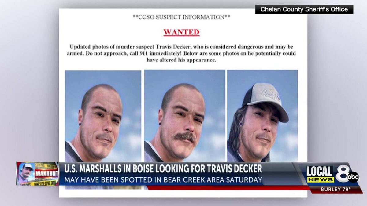 Hiker resembling fugitive Travis Decker found in Sawtooth National Forest