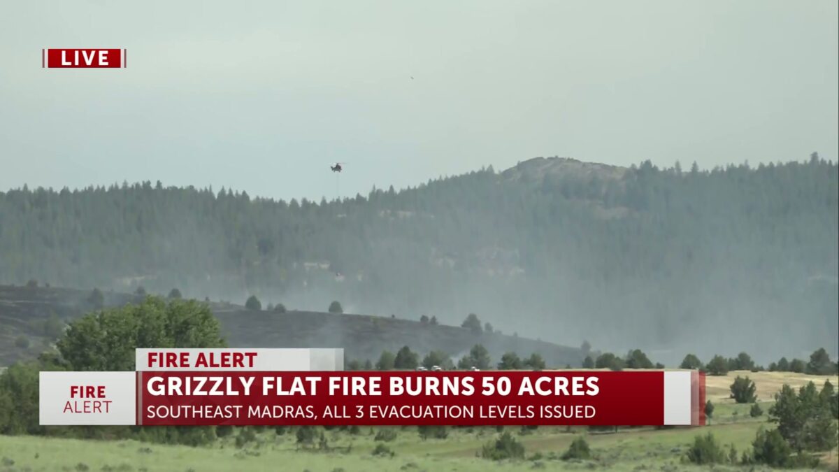Air and ground crews have 624-acre Grizzly Flat Fire SE of Madras 65% contained