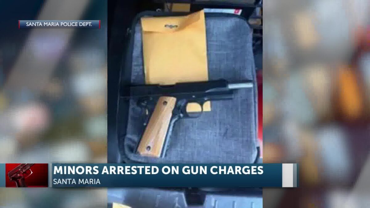Two Santa Maria juveniles arrested for weapons violation