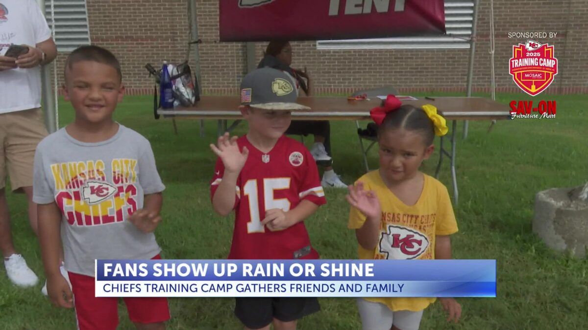 Rain Can’t Stop the Kingdom: Chiefs open training camp to friends and family only