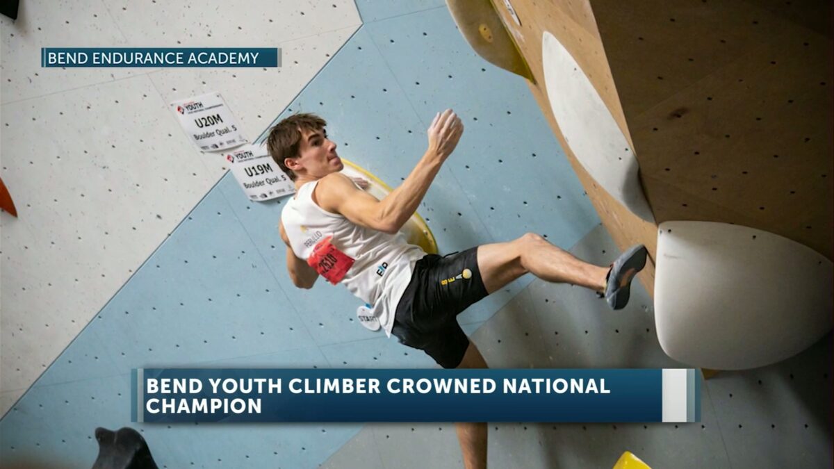 Bend climber takes 1st in youth national bouldering; Earns spot on U.S. youth national team