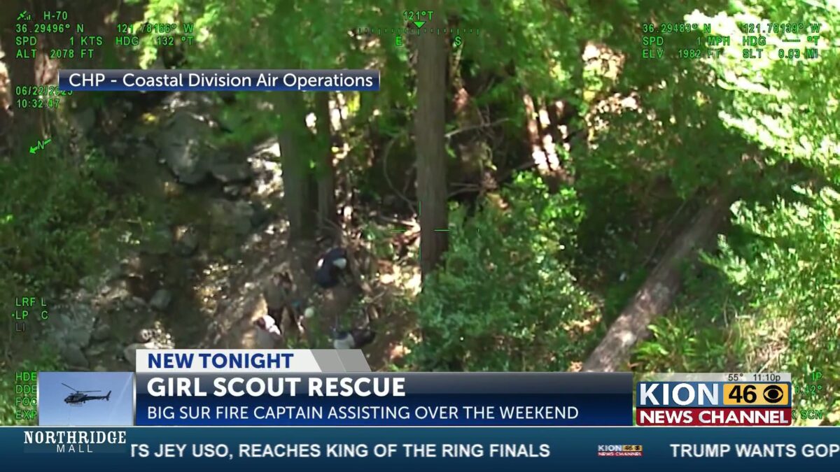 Rescue underway for an unconscious person in the Los Padres National Forest; CAL FIRE BEU