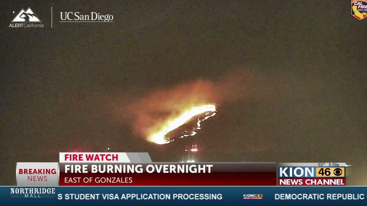 Cal Fire: Wildfire east of Gonzales knocked down