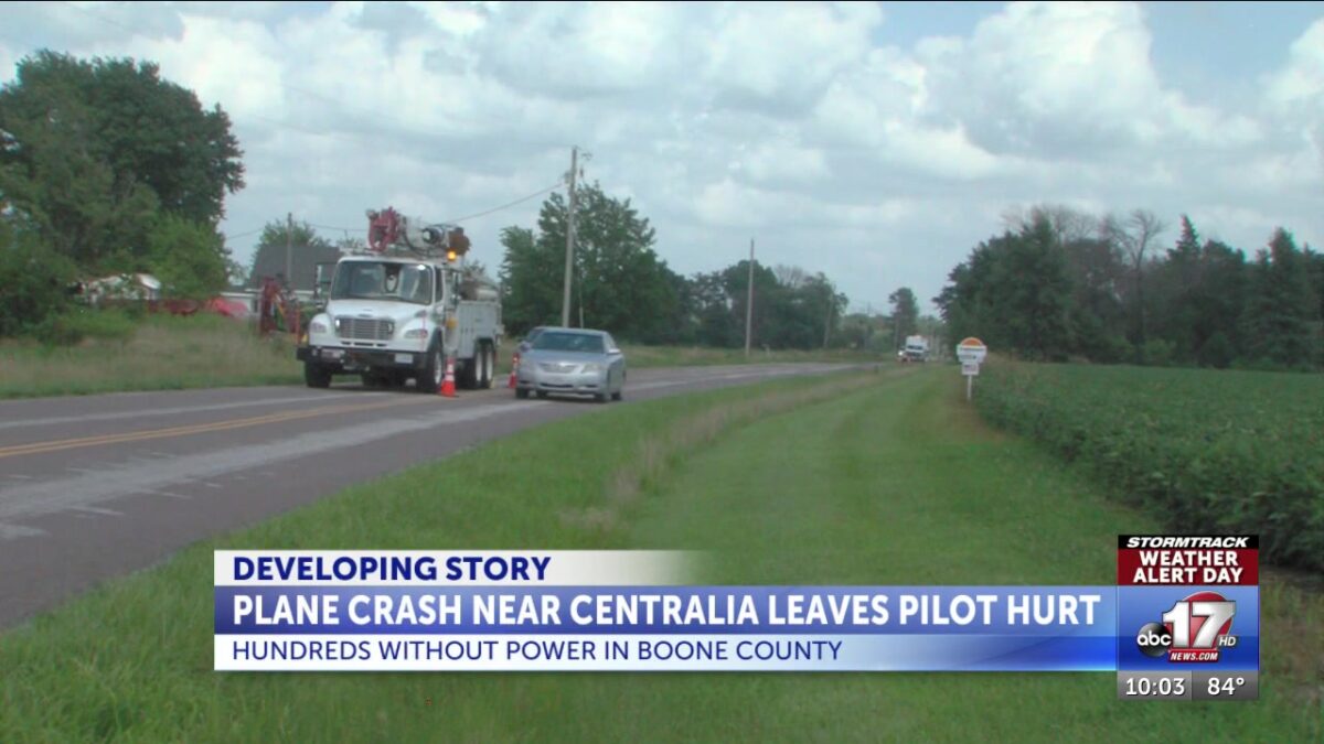 Power restored after plane crashes near Centralia