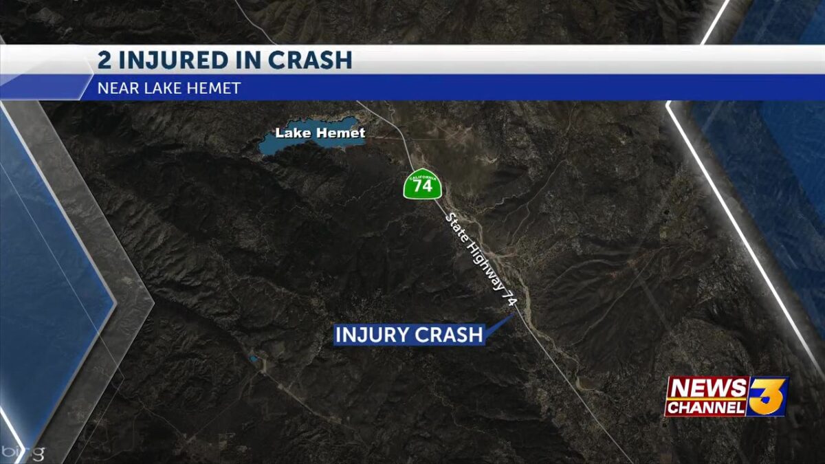 Head-on crash on Highway 74 near Anza sends two people to hospital