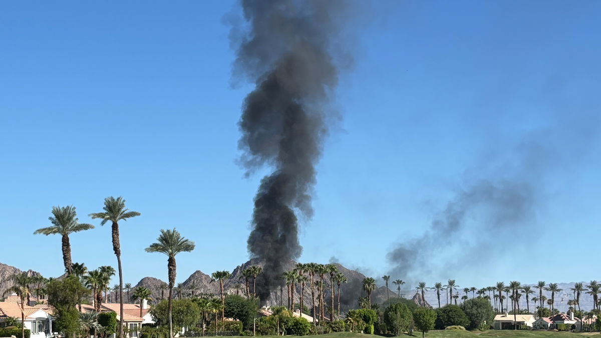 Fire breaks out in a La Quinta home Friday morning