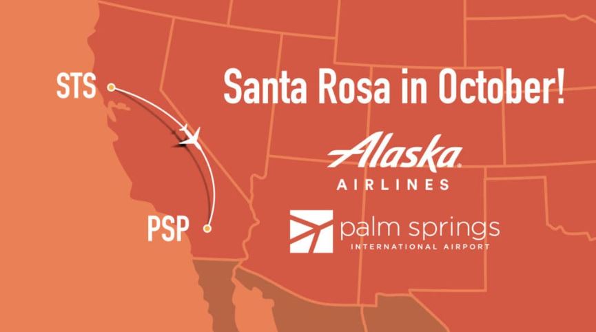 Palm Springs International Airport nonstop flight to wine country returns in October