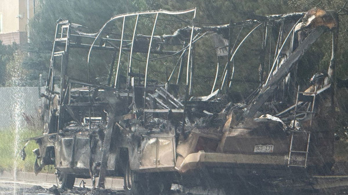 Fire reduces RV to just the frame in eastern Colorado Springs