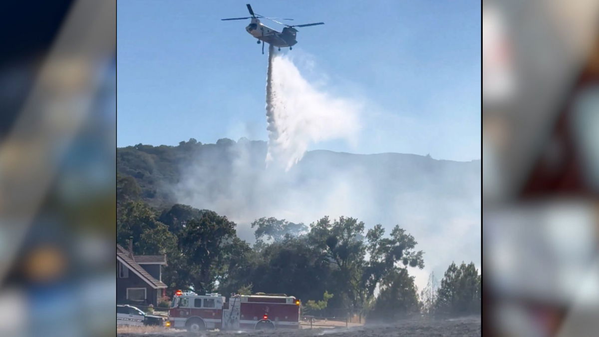 Forward progress stopped on barn fire in Atascadero