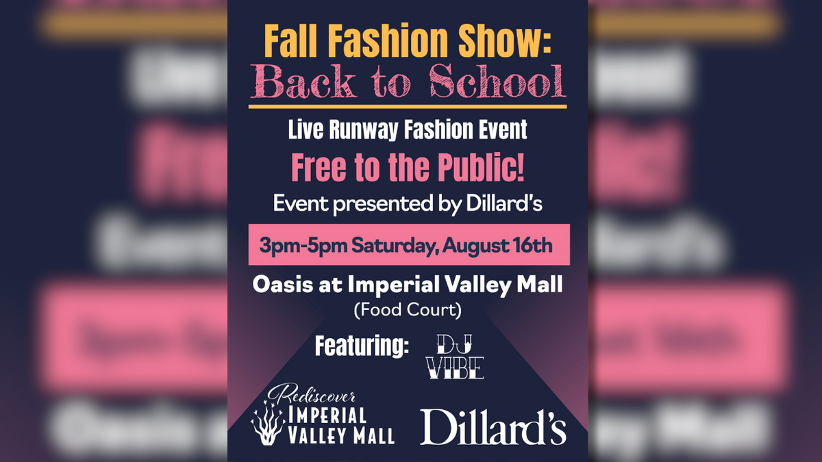 Fall fashion show to be held at Imperial Valley Mall