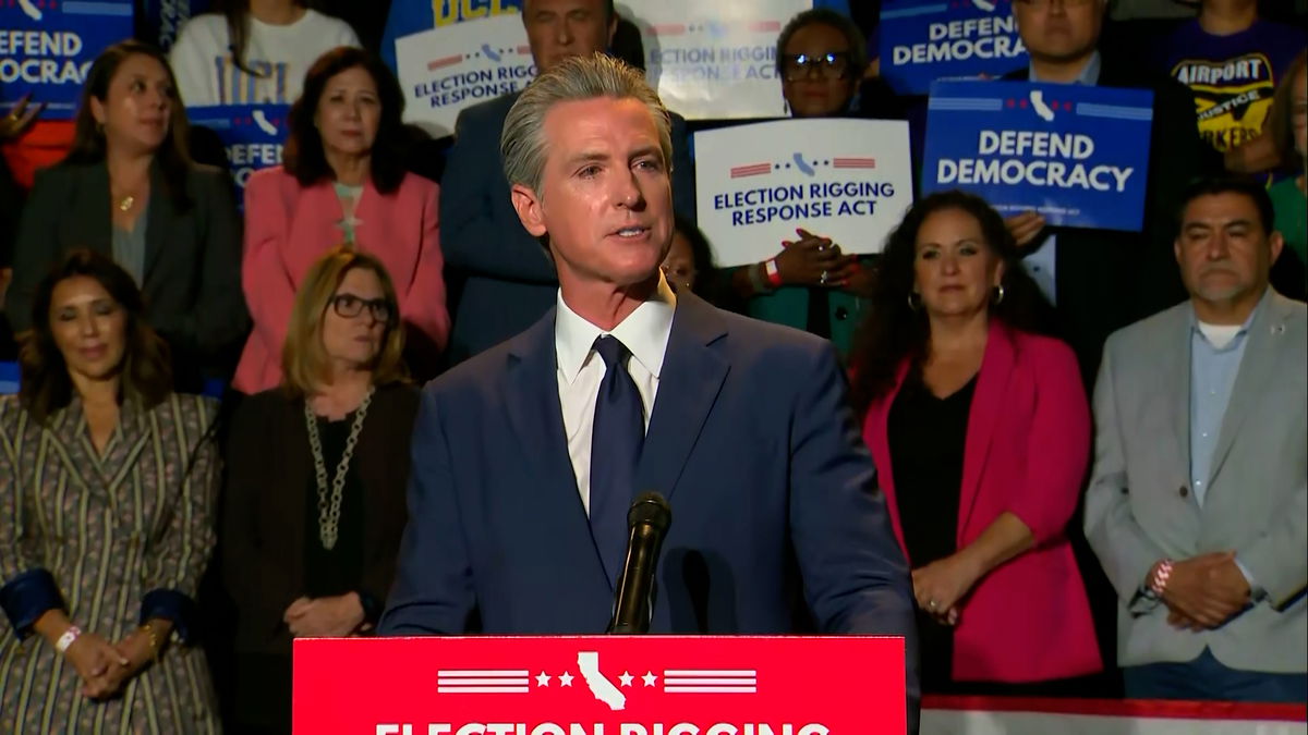 Newsom announces California redistricting push