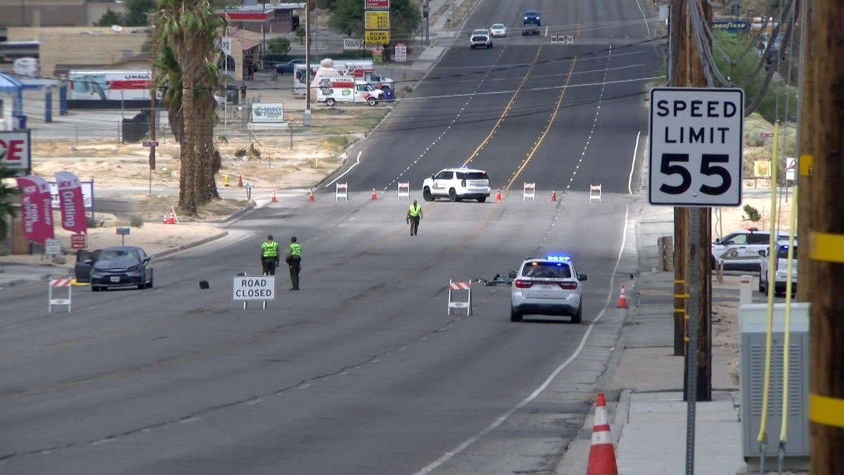 Pedestrian killed in crash in Twentynine Palms