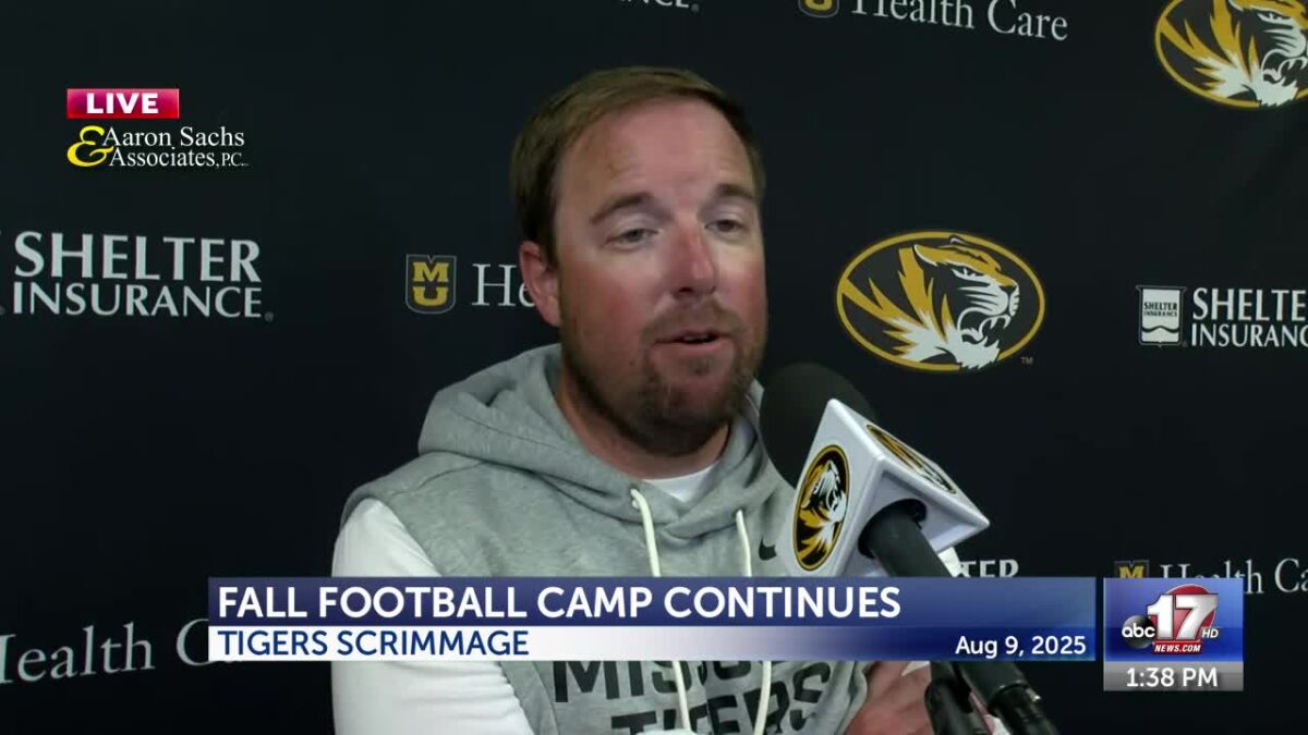 WATCH: Drinkwitz takes questions after Mizzou football scrimmage