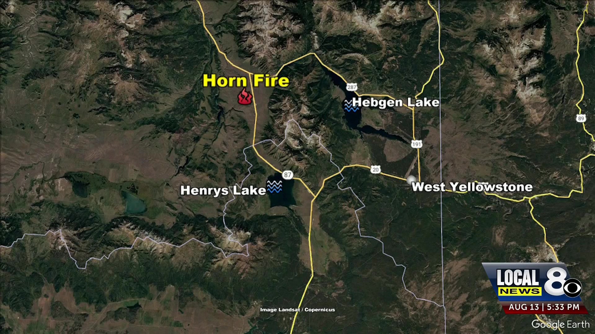 Horn Fire: State Highway 87 reopened as crews battle blaze near state border