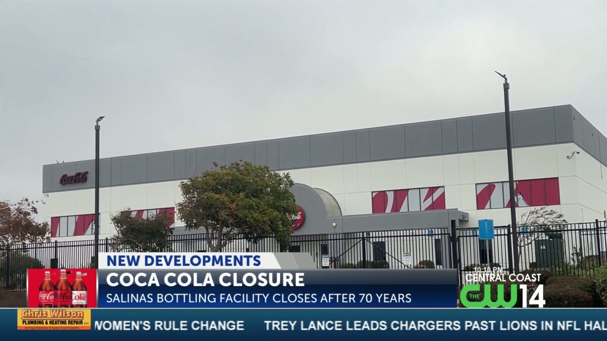 Salinas Coca-Cola plant to sit vacant as the company moves operations to San Jose