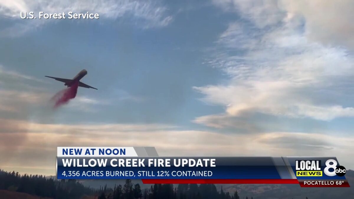 Willow Creek Fire grows to 4