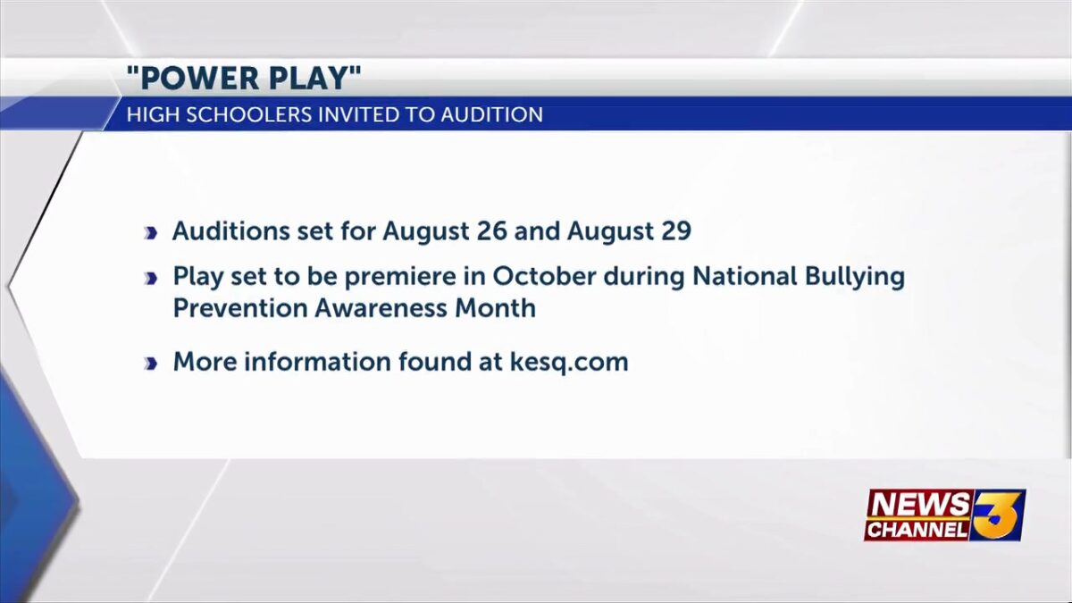 Coachella Valley Repertory to Hold Auditions for High School Students About Bullying