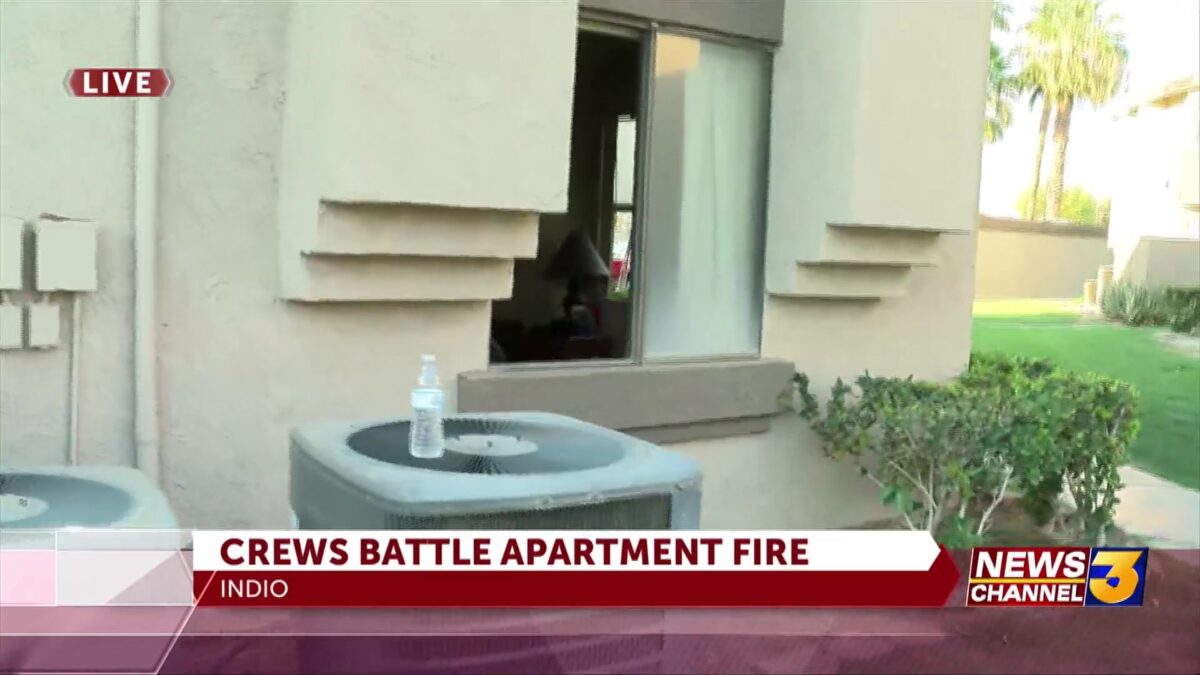 Seven people displaced after fire damages two units at Indio apartment complex