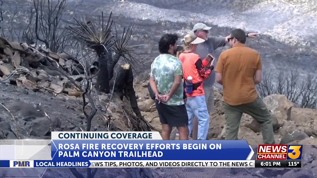 Efforts underway to restore land damaged by Rosa Fire
