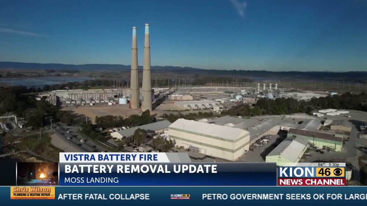 Moss Landing Battery removal set for September