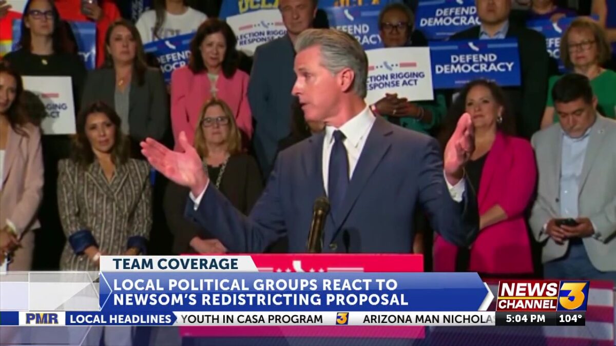 Local political groups react to Newsom’s redistricting proposal