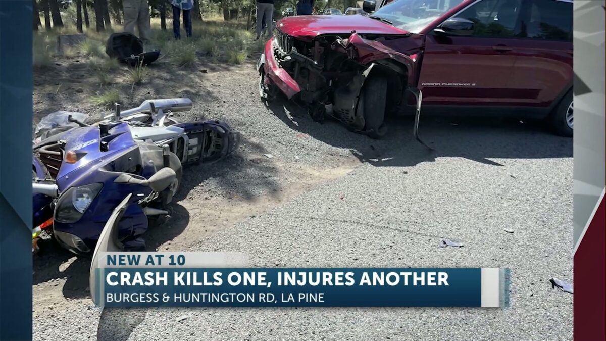 La Pine motorcyclist killed in collision with SUV at the intersection of Burgess and Huntington roads