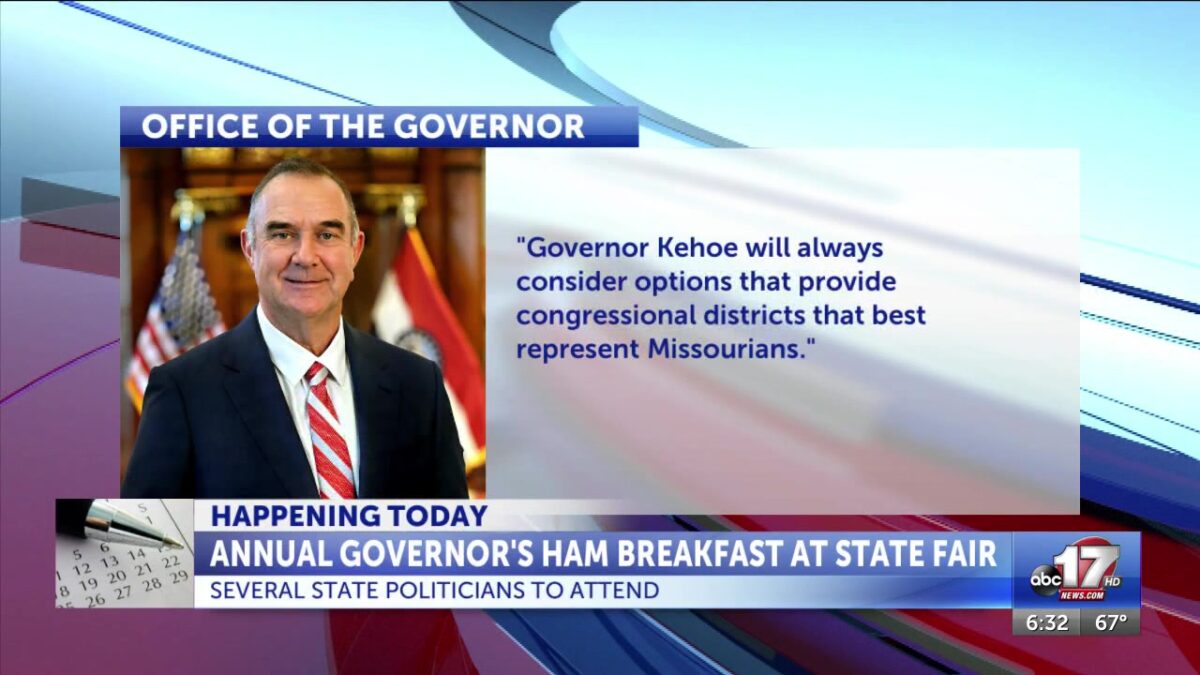 Missouri State Fair to host annual Governor’s Ham Breakfast on Thursday