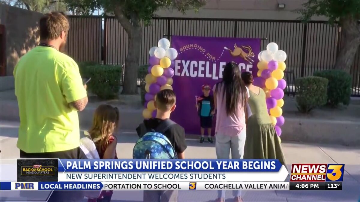 First day of school at Palm Springs Unified School District