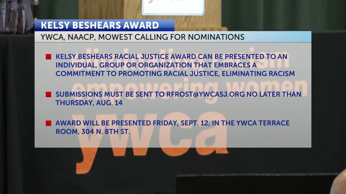 Local organizations call for nominations for the Kelsy Beshears Racial Justice Award
