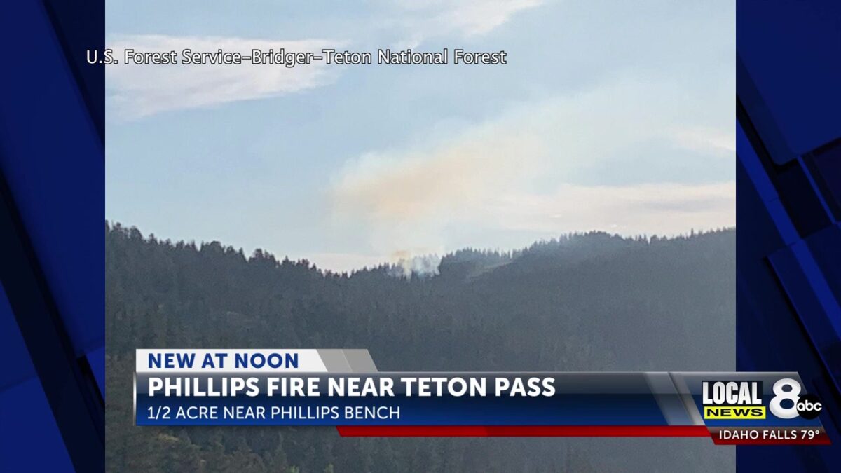 Wildfire contained on Phillips Bench near Teton Pass