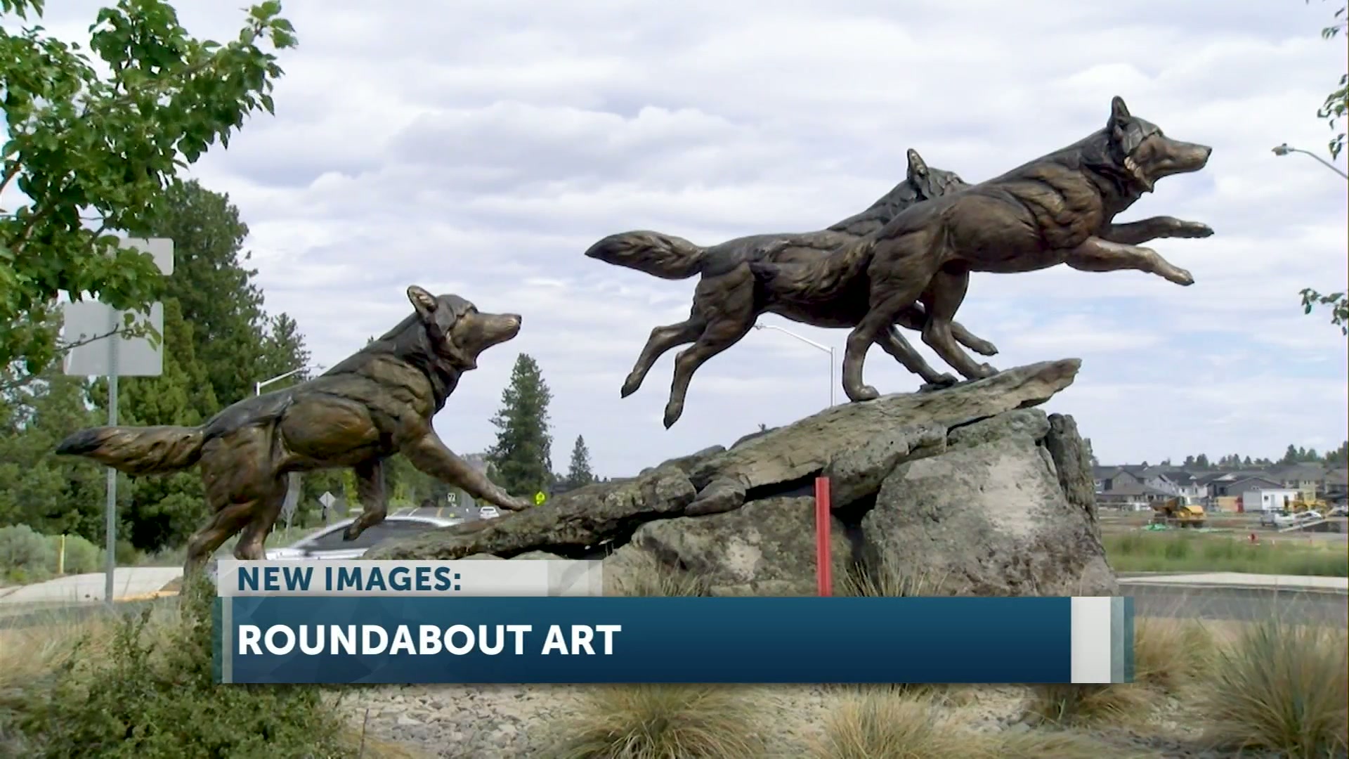 New roundabout in Bend celebrates the Caldera Wolfpack