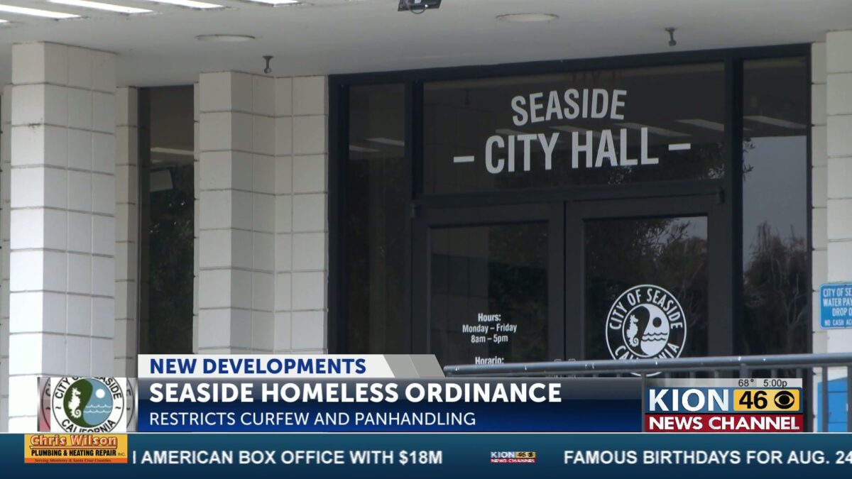 Seaside looks to tackle homeless activities through new ordinance