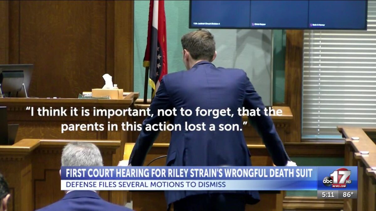 Boone County judge hears arguments in first court hearing for Riley Strain lawsuit