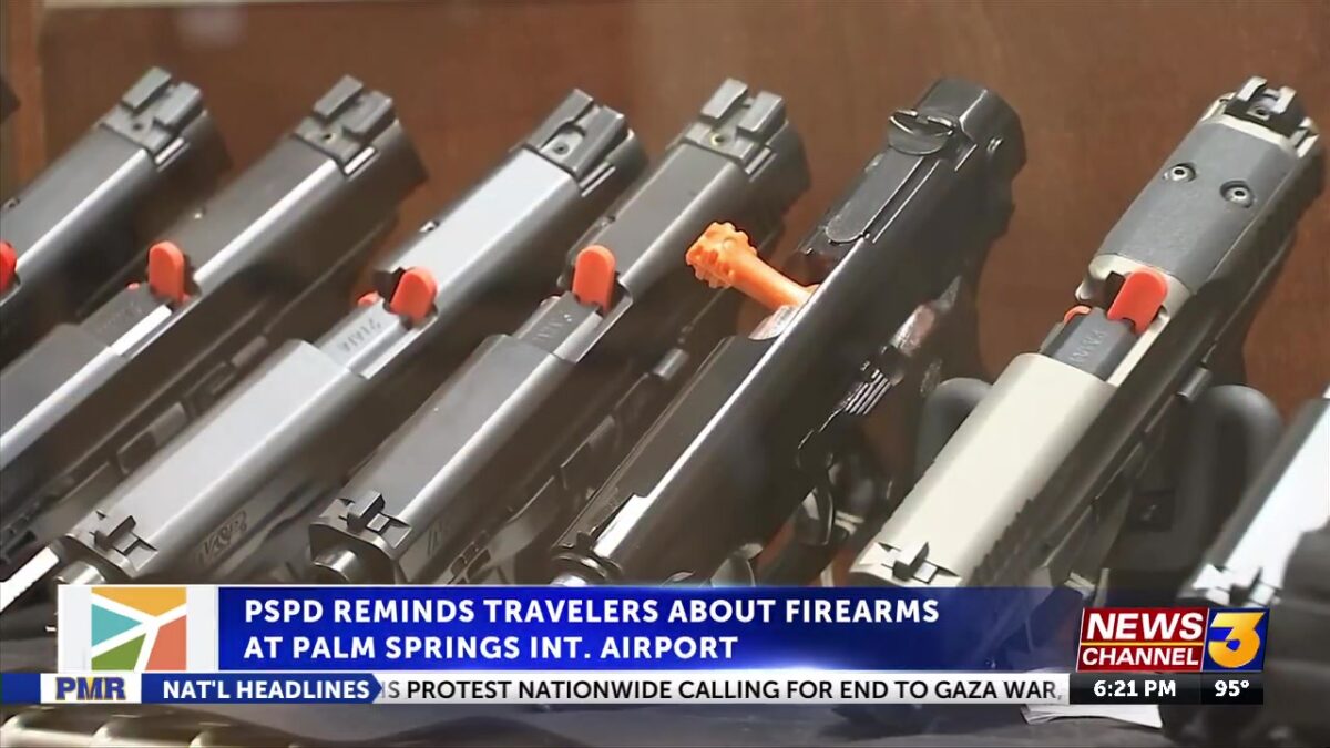 PSPD reminds travelers about firearms at Palm Springs International Airport