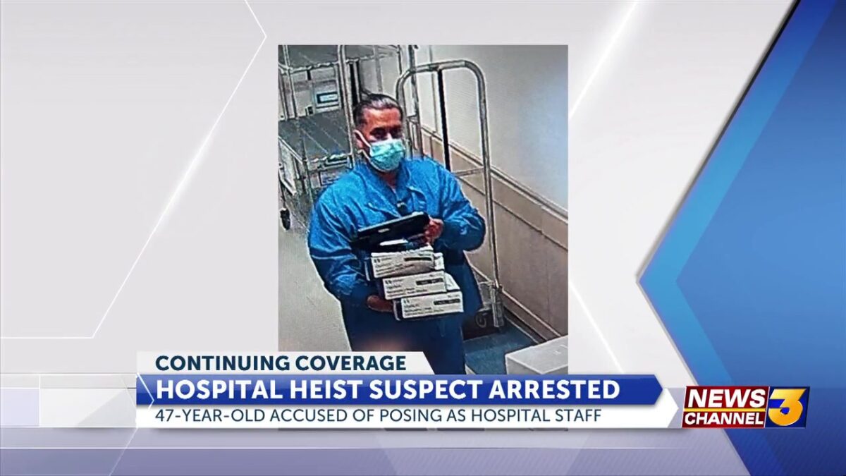 Man charged after allegedly stealing over $100K in medical supplies from hospital