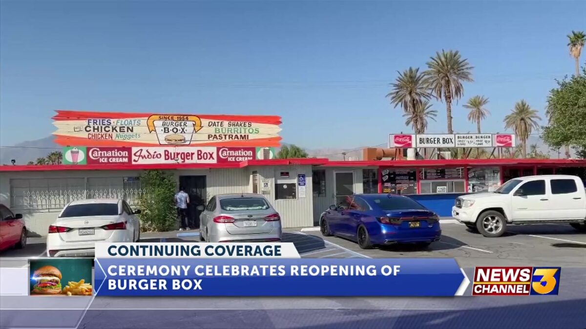 Indio celebrates reopening of iconic Burger Box
