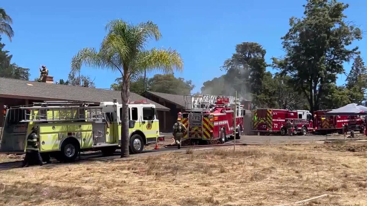 Rare Live-Fire Training Exercise for Firefighters in San Luis Obispo