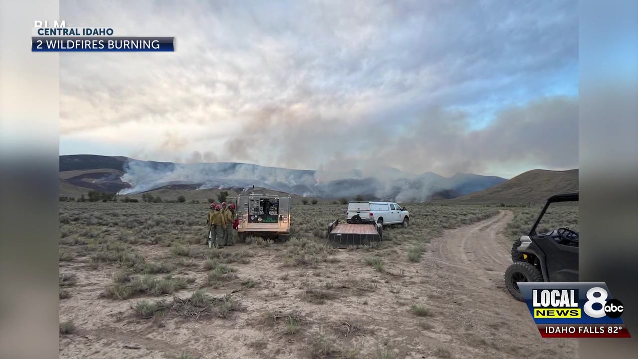 Firefighters battle blazes in Lemhi Mountain Range