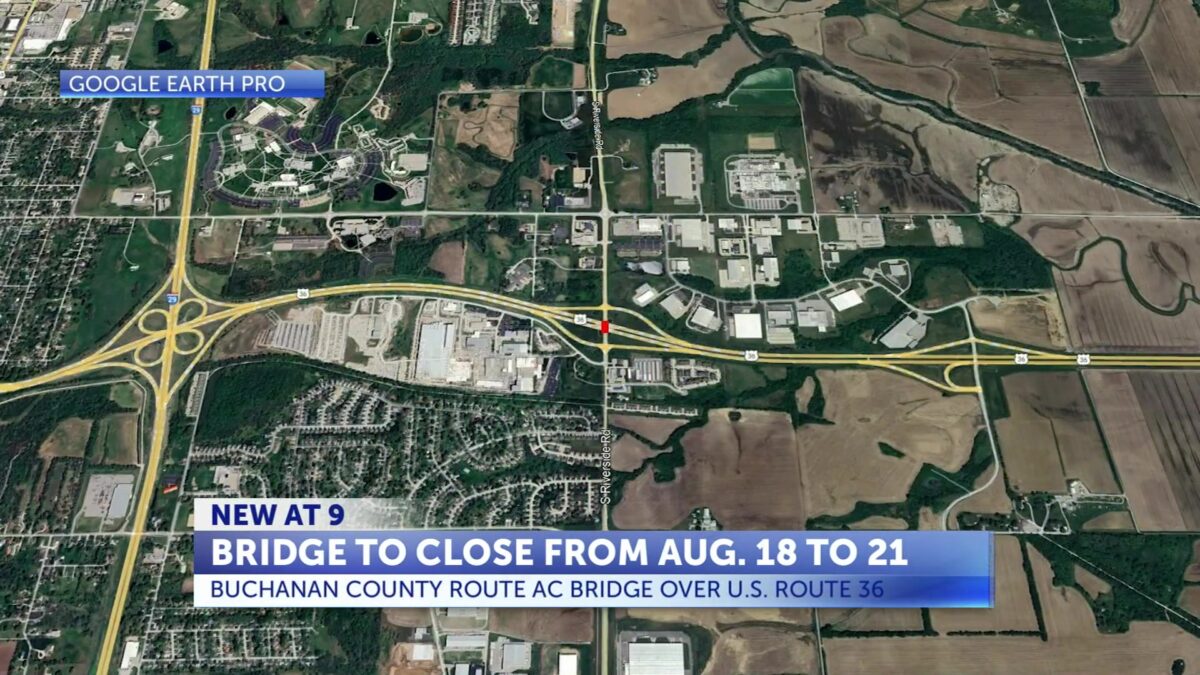 Route AC bridge over U.S. Route 36 to close for repairs
