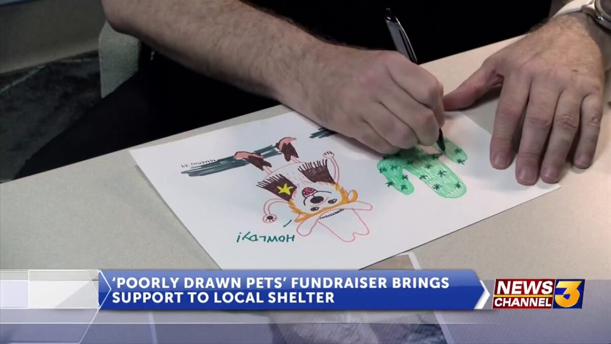 ‘Poorly Drawn Pets’ fundraiser brings support to local shelter